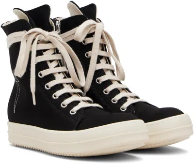 Rick Owens Drkshdw Black Concordians Vegan Sneaks Sneakers In Black