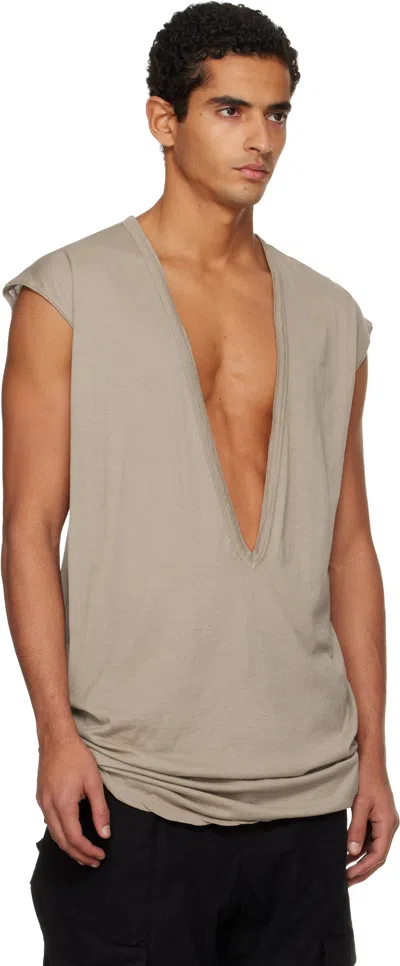 Rick Owens Drkshdw Taupe Concordians Dylan T-shirt In Gray