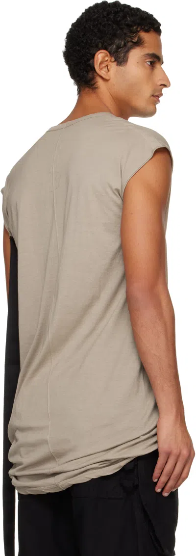 Rick Owens Drkshdw Taupe Concordians Dylan T-shirt In Gray