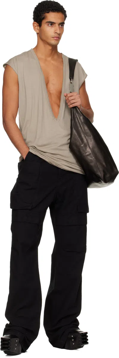 Rick Owens Drkshdw Taupe Concordians Dylan T-shirt In Gray