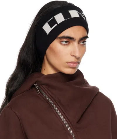 Rick Owens Drkshdw Black Concordians Headband In Black