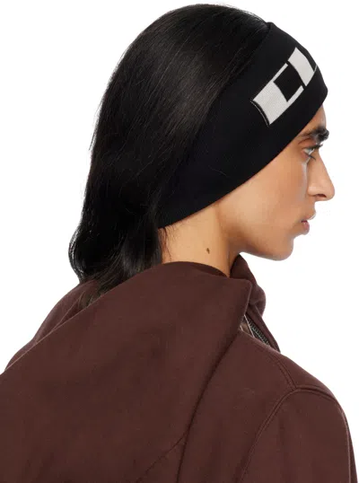 Rick Owens Drkshdw Black Concordians Headband In Black