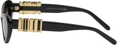 Loewe Black Slim Sunglasses In Blue