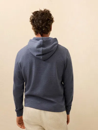 Faherty Aspen Lounge Cashmere Hoodie In Blue