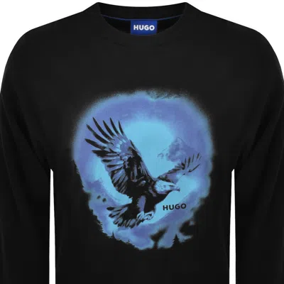 Hugo Blue Nagtox T Shirt Black In Black