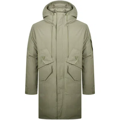 C.p. Company Cp Company Long Jacket Green In Green