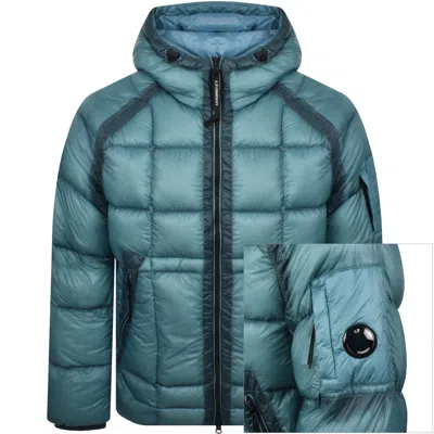 C.p. Company Translucent Lightweight Down Jacket With Adjustable Hood In Blue