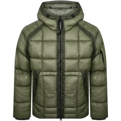 C.p. Company D.d. Shell Goggle Down Jacket In Green