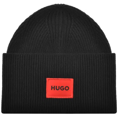 Hugo Boss Hugo Xaff 6 Beanie Hat Black In Black