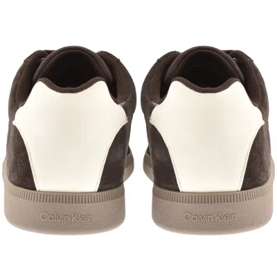 Calvin Klein Cupsole Trainers Bordeaux Brown In Multi
