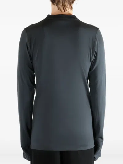 Rier Jersey Wool Sweater In Black