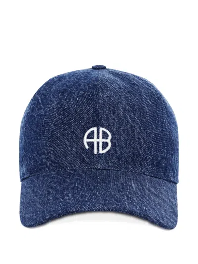Anine Bing Logo-embroidered Jeremy Baseball Cap In Blue