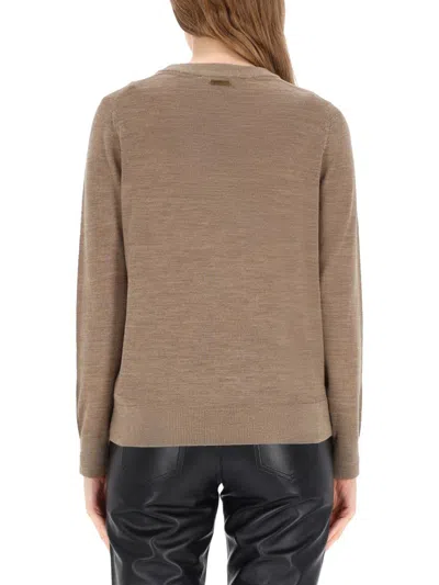 Michael Kors Merino Wool Sweater In Neutral