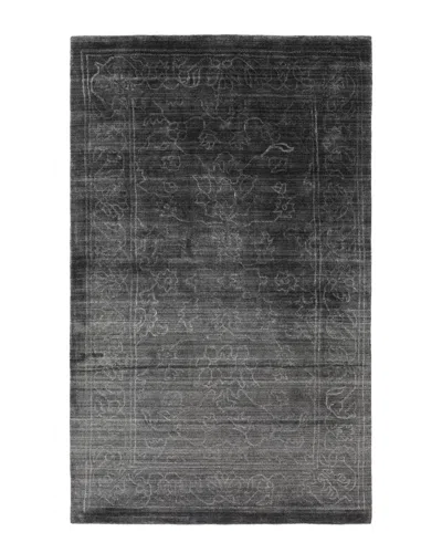 Surya Hillcrest Hand-knotted Rug In Black