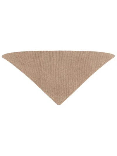 Studio Nicholson Triangular Scarf In Rws Extrafine Merino Wool In Brown