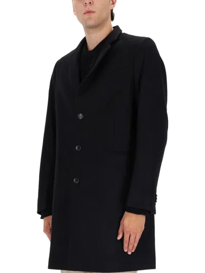 Ps By Paul Smith Ps Paul Smith Wool Coat In Black
