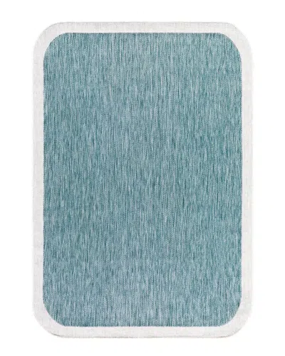 Livabliss Miami Beach Machine Woven Rug In Blue