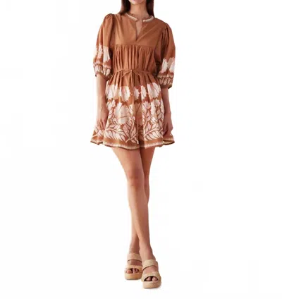 Omika Wren Mini Dress In Marla Cardamom In Multi