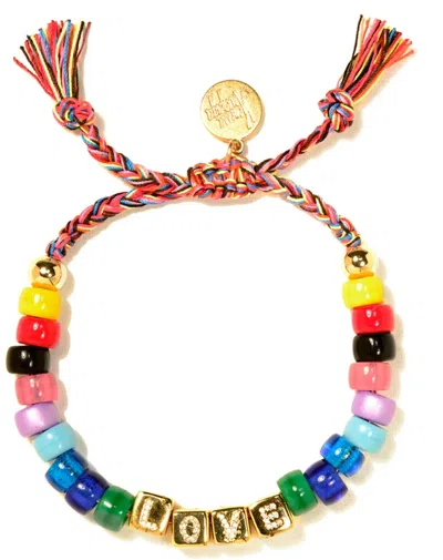 Venessa Arizaga Rainbow Love Bracelet In Multi