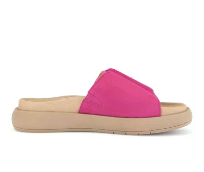 Gabor Adios Flat Sandals In Pink