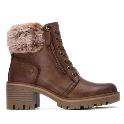 Xti Women's Refresh Ankle Booties In Camel In Brown