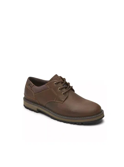 Dunham Men Byrne Plain Toe Ox Casual Shoes In Brown Lea In Brown