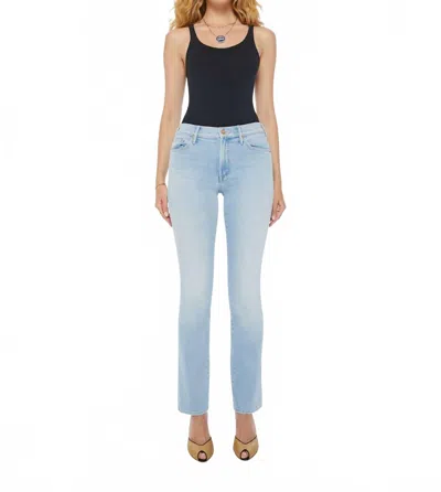 Mother Hustler Ankle Fray Hem Jeans In Lost Art In Blue