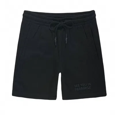 Jordan Craig Men's Retro Paradise Tonal Shorts In Black In Blue