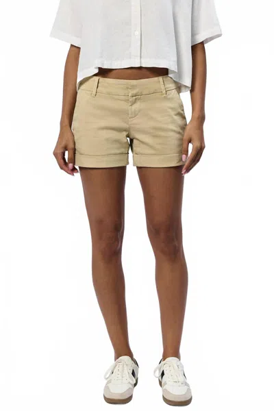 Dear John Denim Hampton Shorts In Pale Kahki In Multi