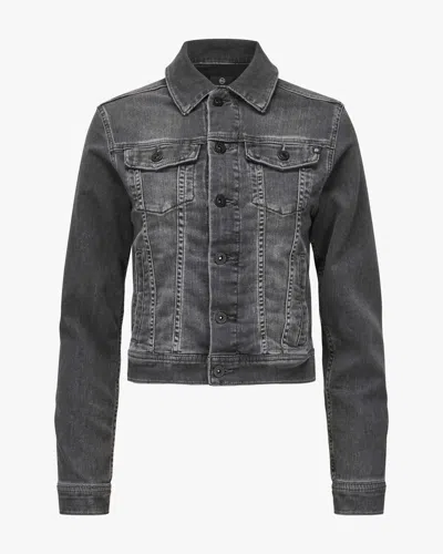 Ag Women's Robyn Fitted Denim Jacket In Gray In Gray