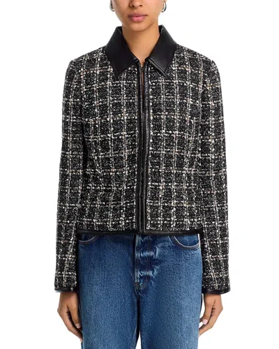 Rag & Bone Eloise Long Sleeve Blazer In Black Plaid In Multi