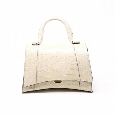 German Fuentes Larkin Handbag In Cream/beige In Neutral
