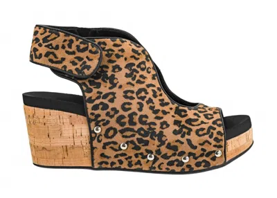 Corkys Footwear Women's Frisky Wedge In Leopard In Multi