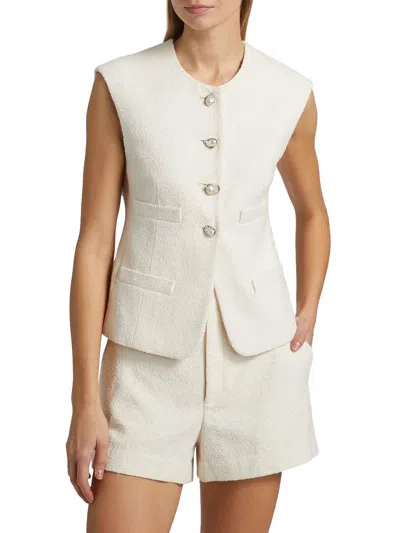 A.l.c Georgie Vest In Pearl In White