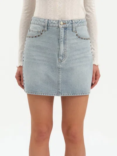 Daze Stash High Rise Mini Skirt In Lets Dance In Multi