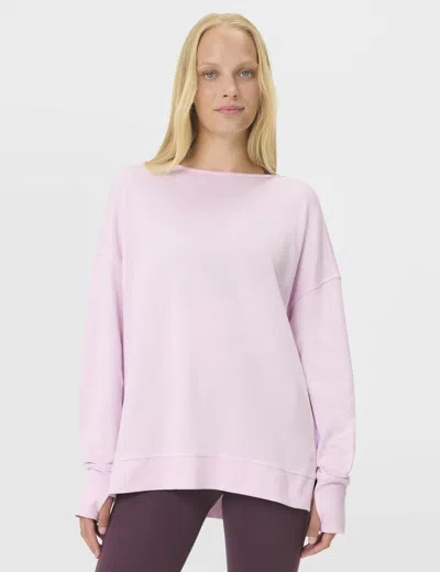 Sweaty Betty Women's After Class Cross Back Sweatshirt In Pink