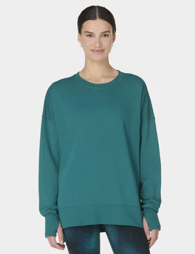 Sweaty Betty Women's After Class Longline Sweatshirt In Green
