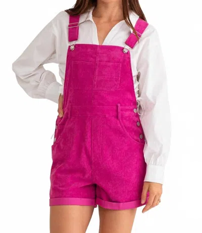 Le Lis Ziggy Shortalls In Pink In Pink