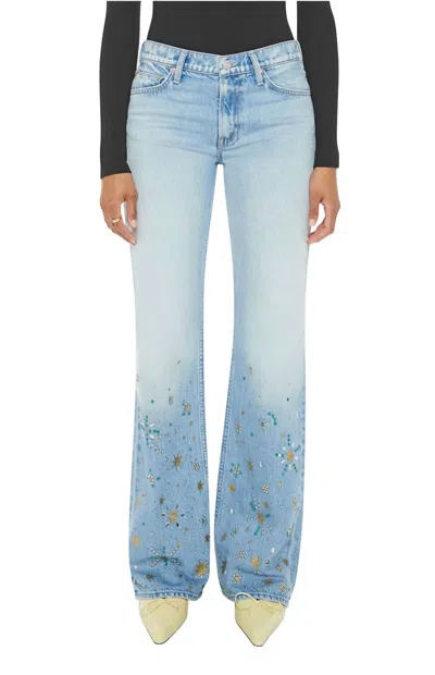 Mother Bookie Heel Bootcut Jeans In Righteous Gemstone In Multi