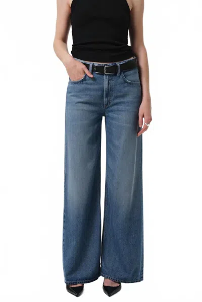 Citizen Of Humanity Paloma Wide Leg Baggy Jean In Jete In Blue