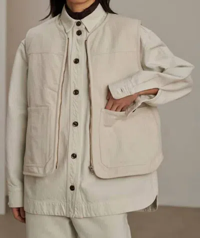 Soeur Connor Vest In Chalk In White