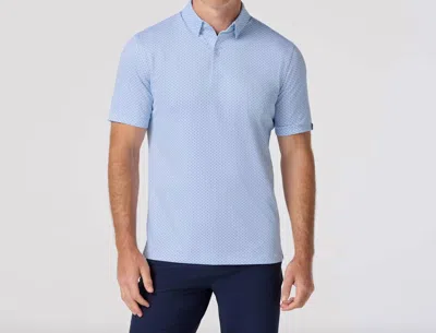 Mizzen + Main Men's Halyard Polo In Blue Dot In Blue