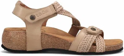 Taos Women's Trulie Backstrap Sandal In Stone In Brown