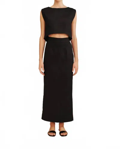 Posse Emma Pencil Skirt In Black In Black