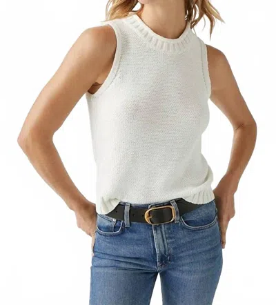 Michael Stars Estelle Sweater Vest In Chalk In White