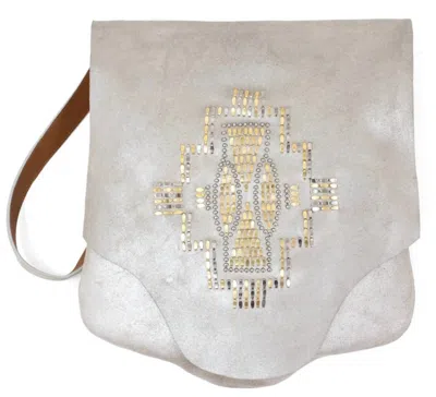 Calleen Cordero Women's Scara Tribeca Messenger Bag In Pearl In White