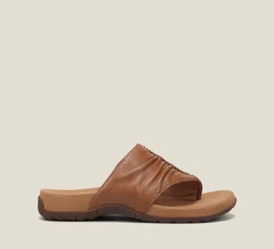 Taos Women Gift 2 Leather Sandal In Cognac In Animal Print