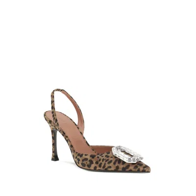 Amina Muaddi Camelia Pumps In Animal Print