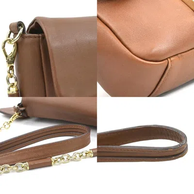 Pre-owned Anya Hindmarch Brown Leather Shoulder Bag ()