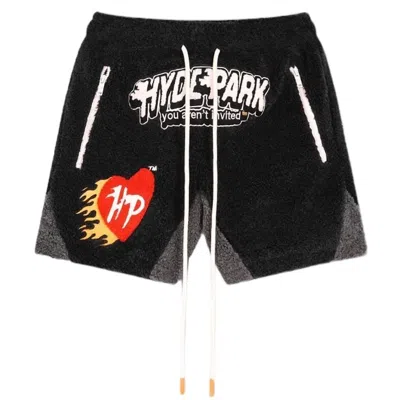 Hyde Park Unisex Fireball Shorts In Black In Black
